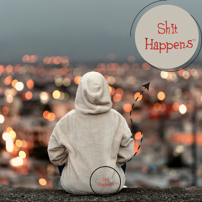 Shit Happens Embroidery Hoodie - "Classic"