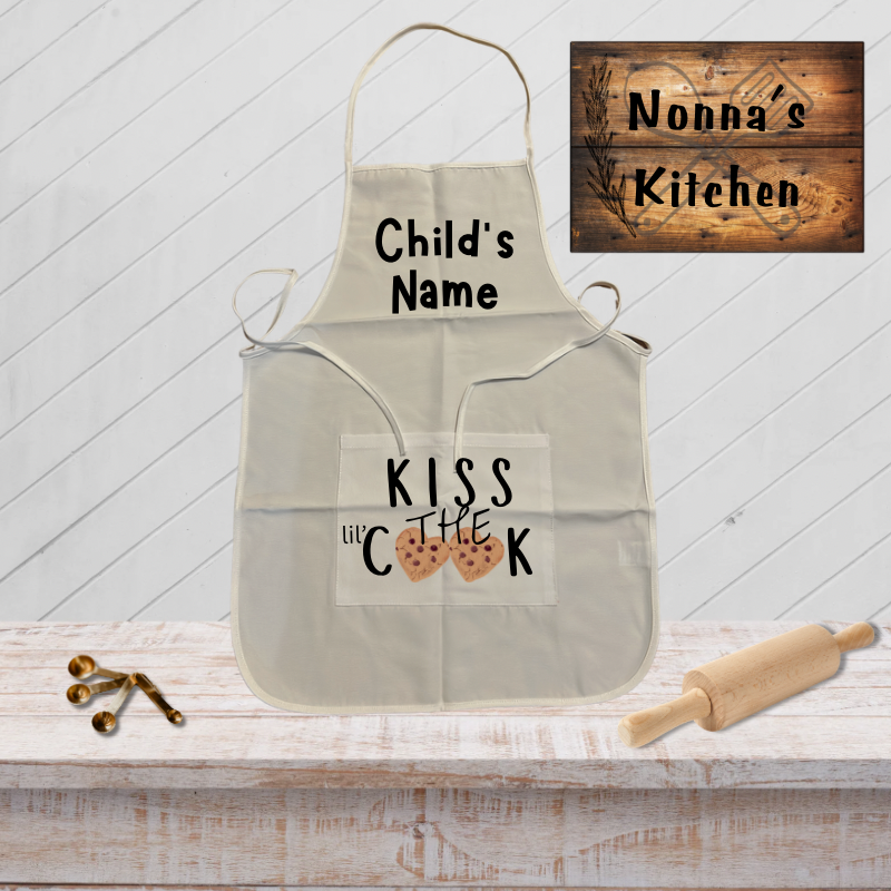 Shit Happens Funny Youth Aprons - Personalized Sublimation