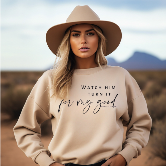 Easter Shit Happens Crewneck- "Watch Him Turn It For My Good"